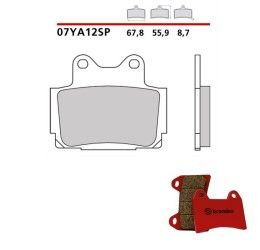 Pastiglie freno posteriori Brembo per Yamaha Fazer 600 98-03 - Mescola SP sinterizzata 07YA12SP