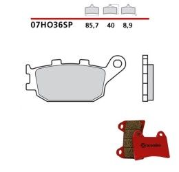 Pastiglie freno posteriori Brembo per Yamaha MT-09 ABS 14-22 - Mescola SP sinterizzata 07HO36SP