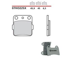 Pastiglie freno posteriori Brembo per Yamaha YZ 125 1989 - Mescola SX sinterizzata 07HO22SX