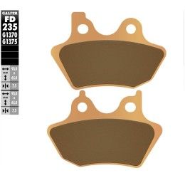 Pastiglie freno posteriori Galfer per harley davidson xlh sportster r 883 00-04 - Mescola G1375 sinterizzata sport FD235G1375
