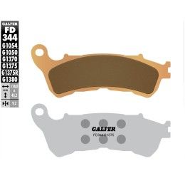 Pastiglie freno posteriori Galfer per Honda Gold Wing 1800 12-13 | 15-18 - Mescola G1375 sinterizzata sport FD344G1375
