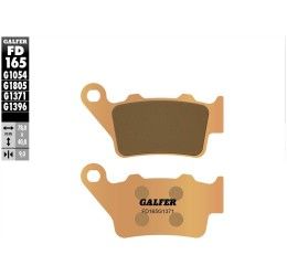 Pastiglie freno posteriori Galfer per Husqvarna SMR 450 03-05 - Mescola G1371 sinterizzata strada FD165G1371