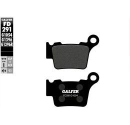 Pastiglie freno posteriori Galfer per Husqvarna SMR 510 2006 - Mescola G1054 semimetallica FD291G1054