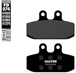 Pastiglie freno posteriori Galfer per KTM 600 LC4 Enduro 1988 - Mescola G1054 semimetallica FD074G1054