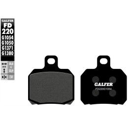 Pastiglie freno posteriori Galfer per MV Agusta Brutale 800 2013 - Mescola G1054 semimetallica FD220G1054