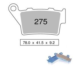Pastiglie freno posteriori Nissin per Ducati Scrambler 800 Urban 15-18 - Mescola Organica NS 04 442P27504