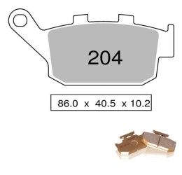 Pastiglie freno posteriori Nissin per Honda Africa Twin XRV 650 88-90 - Mescola Organica Off Road GS 02 442P20402