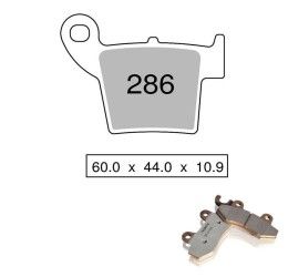Pastiglie freno posteriori Nissin per Honda CRF 250 R 04-21 - Mescola Sinterizzata ST/MX 03 442P28603