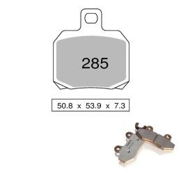 Pastiglie freno posteriori Nissin per MV Agusta Stradale 800 15-25 - Mescola Sinterizzata ST/MX 03 442P28503