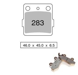 Pastiglie freno posteriori Nissin per Yamaha YZ 125 1989 - Mescola Sinterizzata ST/MX 03 442P28303