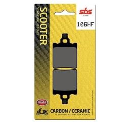 Pastiglie freno posteriori SBS per Aprilia RS 50 Extrema 96-01 - Mescola HF ceramica strada 106HF