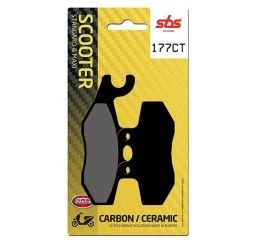 Pastiglie freno posteriori SBS per Aprilia SRV 850 12-16 - Mescola CT Carbon Ceramica Scooter 177CT