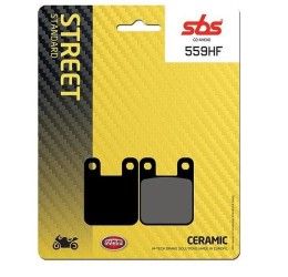 Pastiglie freno posteriori SBS per Derbi Gpr 125 R 04-09 - Mescola HF ceramica strada 559HF