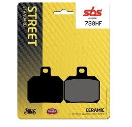 Pastiglie freno posteriori SBS per Ducati Hypermotard 939 16-18 - Mescola HF ceramica strada 730HF