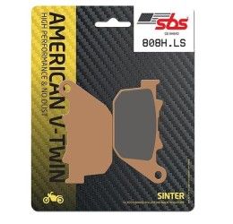 Pastiglie freno posteriori SBS per Harley Davidson XR 1200 08-10 - Mescola LS sinterizzata strada 808LS