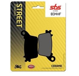 Pastiglie freno posteriori SBS per Honda CBR 600 F ABS 11-12 - Mescola HF ceramica strada 834HF