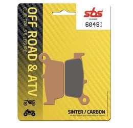 Pastiglie freno posteriori SBS per Honda XR 400 R 96-04 - Mescola SI sinterizzata Off-road 604SI