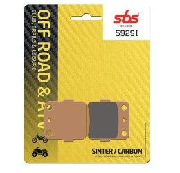 Pastiglie freno posteriori SBS per Husqvarna WR 250 92-94 - Mescola SI sinterizzata Off-road 592SI