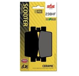 Pastiglie freno posteriori SBS per Kymco AK 550 IE ABS 21-22 - Mescola HF ceramica strada 238HF