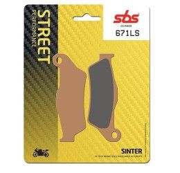 Pastiglie freno posteriori SBS per Moto Guzzi Griso 1100 05-08 - Mescola LS sinterizzata strada 671LS
