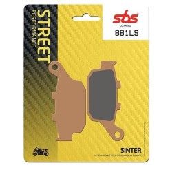 Pastiglie freno posteriori SBS per Suzuki Gladius 650 ABS 09-14 - Mescola LS sinterizzata strada 881LS