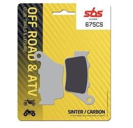 Pastiglie freno posteriori SBS per Yamaha XT 660 X 04-15 - Mescola CS Carbon Off-road 675CS