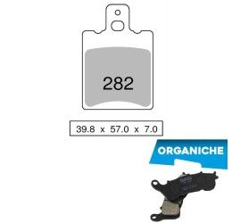 Pastiglie freno posteriori Trofeo by Ognibene per Cagiva Mito 125 EV 00-04 - Mescola Organica 00 43028200