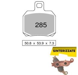 Pastiglie freno posteriori Trofeo by Ognibene per Ducati Panigale V4 R 19-25 - Mescola Sinterizzata 01 43028501