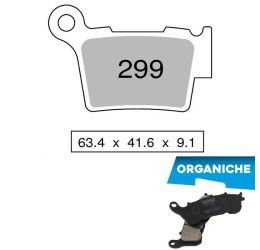 Pastiglie freno posteriori Trofeo by Ognibene per GasGas EC 350 F 21-24 - Mescola Organica 00 43029900