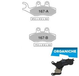 Pastiglie freno posteriori Trofeo by Ognibene per Gilera GP 800 07-11 - Mescola Organica 00 43016700