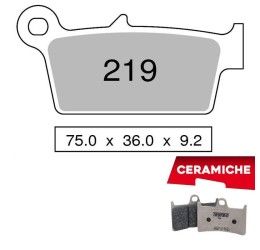 Pastiglie freno posteriori Trofeo by Ognibene per Honda XR 600 R 91-02 - Mescola Ceramica 43021907