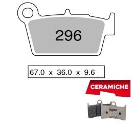 Pastiglie freno posteriori Trofeo by Ognibene per Suzuki RMZ 450 05-19 - Mescola Ceramica 43029607
