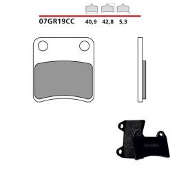 Pastiglie freno stazionamento Brembo per Honda X-ADV 750 17-21 - Mescola CC carbon ceramica 07GR19CC