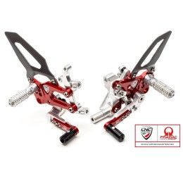 Pedane arretrate CNC Racing per Ducati 1299 Panigale 15-17 Pramac Racing Limited Edition