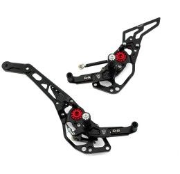 Pedane arretrate CNC Racing per Ducati Hypermotard 821 13-15