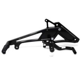 Pedane arretrate Valtermoto tipo 1 Honda Hornet 600 07-13 (comprende pedane passeggero)