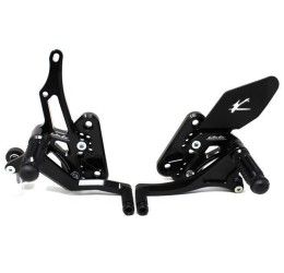 Pedane arretrate Valtermoto tipo 1.5 Suzuki GSR 750 10-16