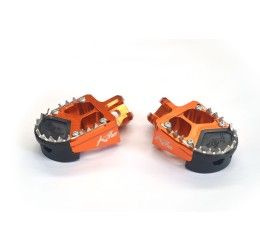 Pedane poggiapiedi maggiorate Ergal Kite modello SM per KTM 990 Adventure 06-14