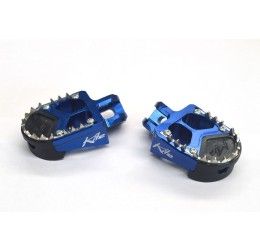 Pedane poggiapiedi maggiorate Ergal Kite modello SM per Suzuki RMZ 450 2010 | 12-24