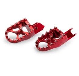 Pedane poggiapiedi OFF-ROAD Puig per Honda Africa Twin CRF 1100 L 20-25 colore rosso