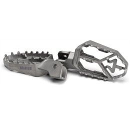 Pedane poggiapiedi maggiorate Titanio Akrapovic per BMW R 1150 GS Adventure 01-06