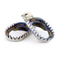 Pedane poggiapiedi maggiorate Titanio Pro Pegs versione enduro per Husqvarna TC 250 23-25