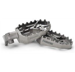 Pedane poggiapiedi maggiorate Titanio Akrapovic per Yamaha Ténéré 700 Explore Edition 23-24