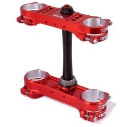 Piastre forcella Xtrig modello Rocs offset variabile per GasGas MCF 250 21-23 rosso (offset 20-22mm)