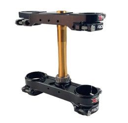 Piastre forcella Xtrig modello Rocs Tech offset fisso per Husqvarna FC 350 23-25 nero