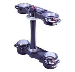 Piastre forcella Xtrig modello Rocs offset variabile per Husqvarna FE 350 24-25 offset 20-22 colore nero