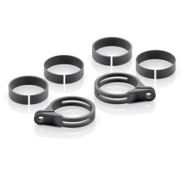 Piastrine frecce anteriori (Ø 48-55 mm) Rizoma per ducati monster 797 plus 2019 colore Black