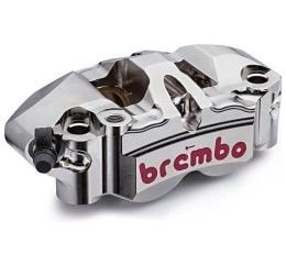 Pinza freno SX Brembo Racing CNC P4 34/38 monoblocco radiale interasse 108mm (senza pastiglie, per dischi fascia frenante 30mm)