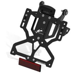 Portatarga Valtermoto per Yamaha T-Max 530 12-16 modello Street regolabile con Lucetarga LED + Catadiottro