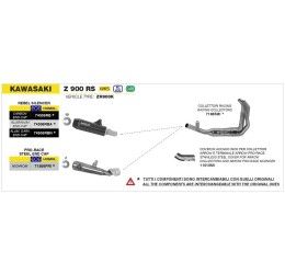Protezione paracalore Arrow per Kawasaki Z 900 RS 22-24
